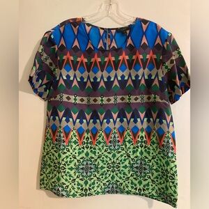 J.Crew Printed Silk Blouse